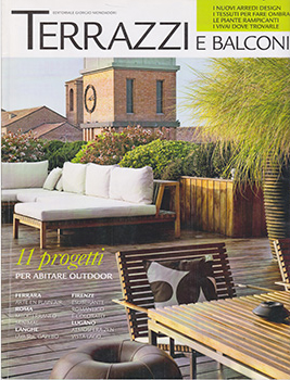 Copertura satampa per Federico Delrosso sulla rivista Terrazzi e Balconi 2010